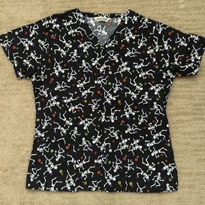 Halloween Scrub Top